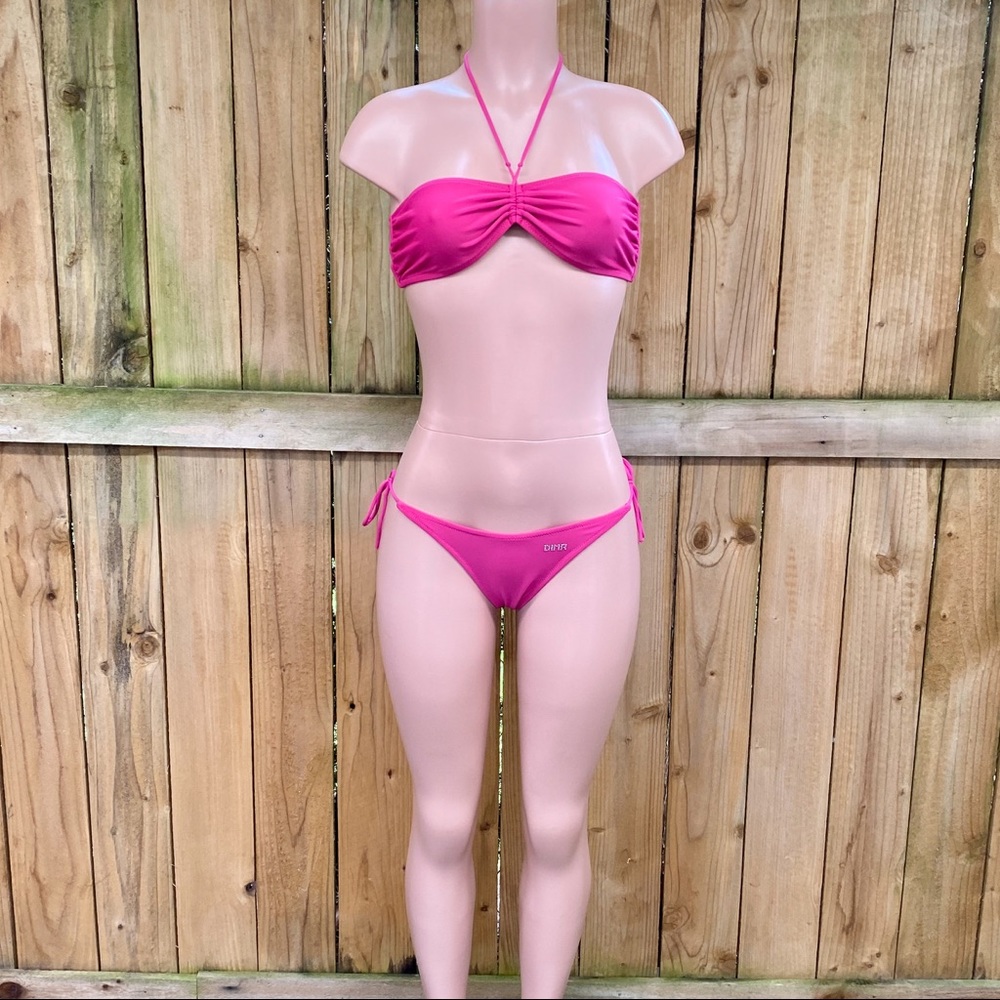 DIMAmare Hot Pink Italian String Bikini EUC